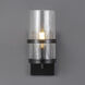 Chamberlain 1 Light 13 inch Dark Bronze Outdoor Wall Mount in Textured Clear