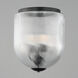 Dune 4 Light 15.75 inch Black Semi-Flush Mount Ceiling Light