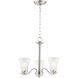 Vital 3 Light 20 inch Satin Nickel Chandelier Ceiling Light