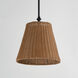 Baja 1 Light 12 inch Dark Bronze Single Pendant Ceiling Light