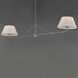 Dunbridge 2 Light 62 inch Polished Nickel Linear Pendant Ceiling Light