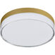 Edge LED 5 inch Natural Aged Brass Flush Mount Ceiling Light