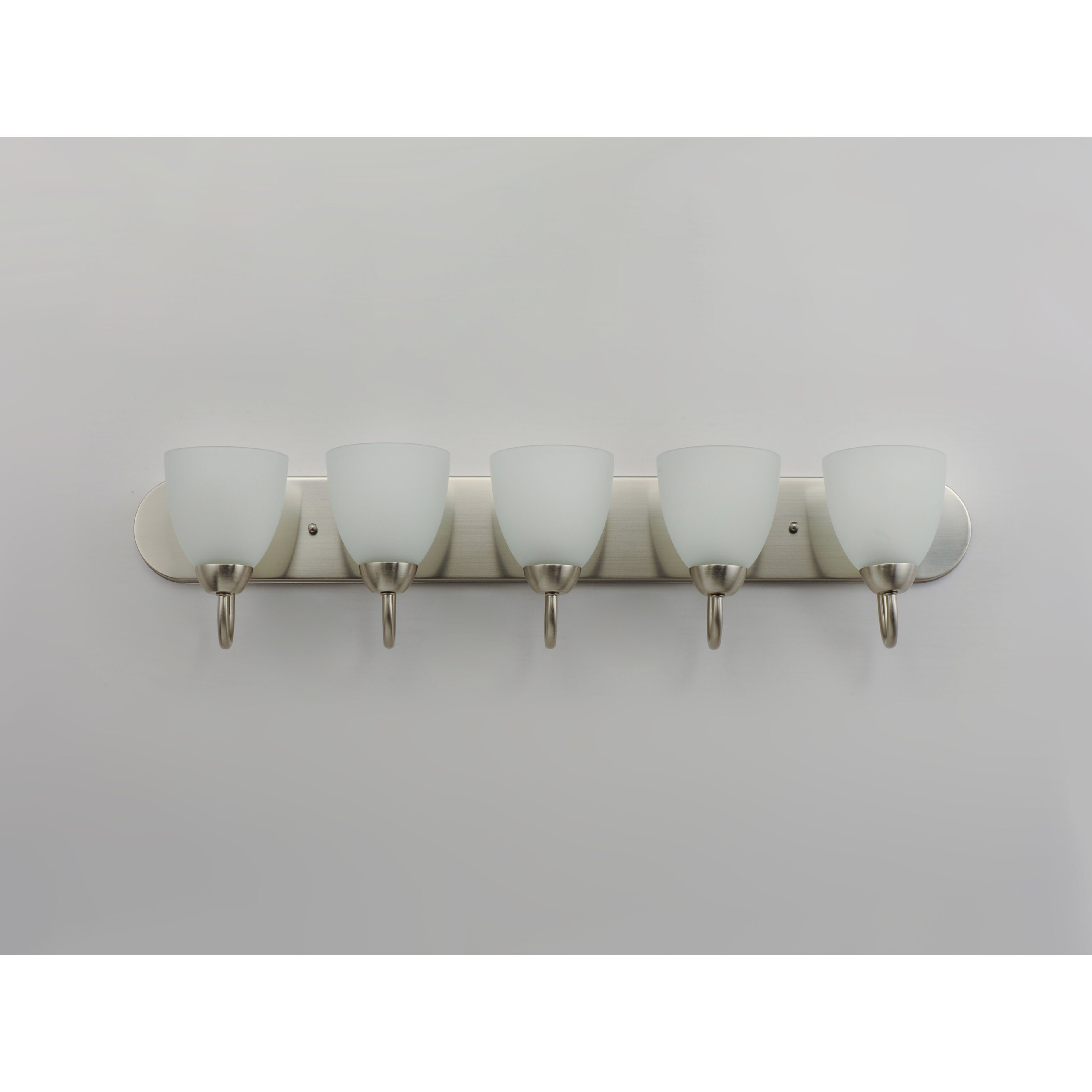 Axis 5 Light 36 inch Satin Nickel Bath Vanity Wall Light