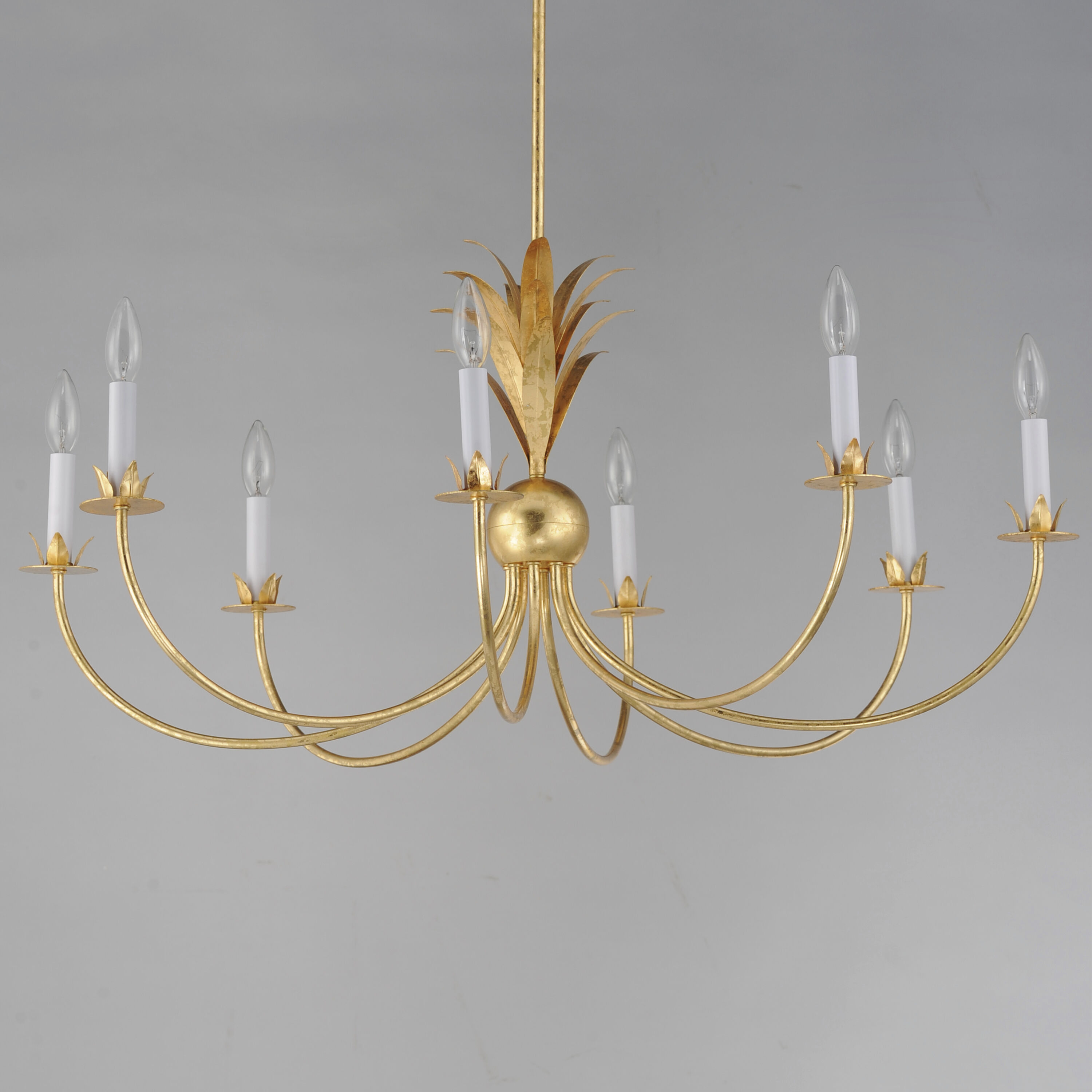 Paloma 8 Light 36 inch Gold Leaf Chandelier Ceiling Light
