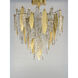 Majestic 10 Light 24 inch Gold Leaf Flush Mount Ceiling Light