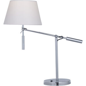 Hotel 31 inch 9.00 watt Polished Chrome Table Lamp Portable Light