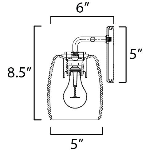 Honey Wall Sconce Wall Light in Natural Aged Brass