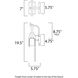 Laredo LED 19.5 inch Rustic Forge Outdoor Wall Mount