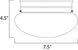 Essentials - 588x 1 Light 8 inch Satin Nickel Flush Mount Ceiling Light in Marble