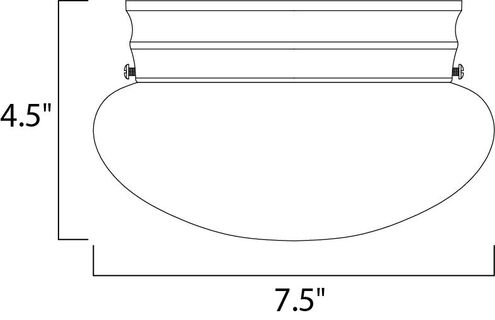 Essentials - 588x 1 Light 8 inch Satin Nickel Flush Mount Ceiling Light in Marble