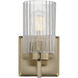 Rigata 1 Light 5 inch Satin Champagne Bath Vanity Wall Light