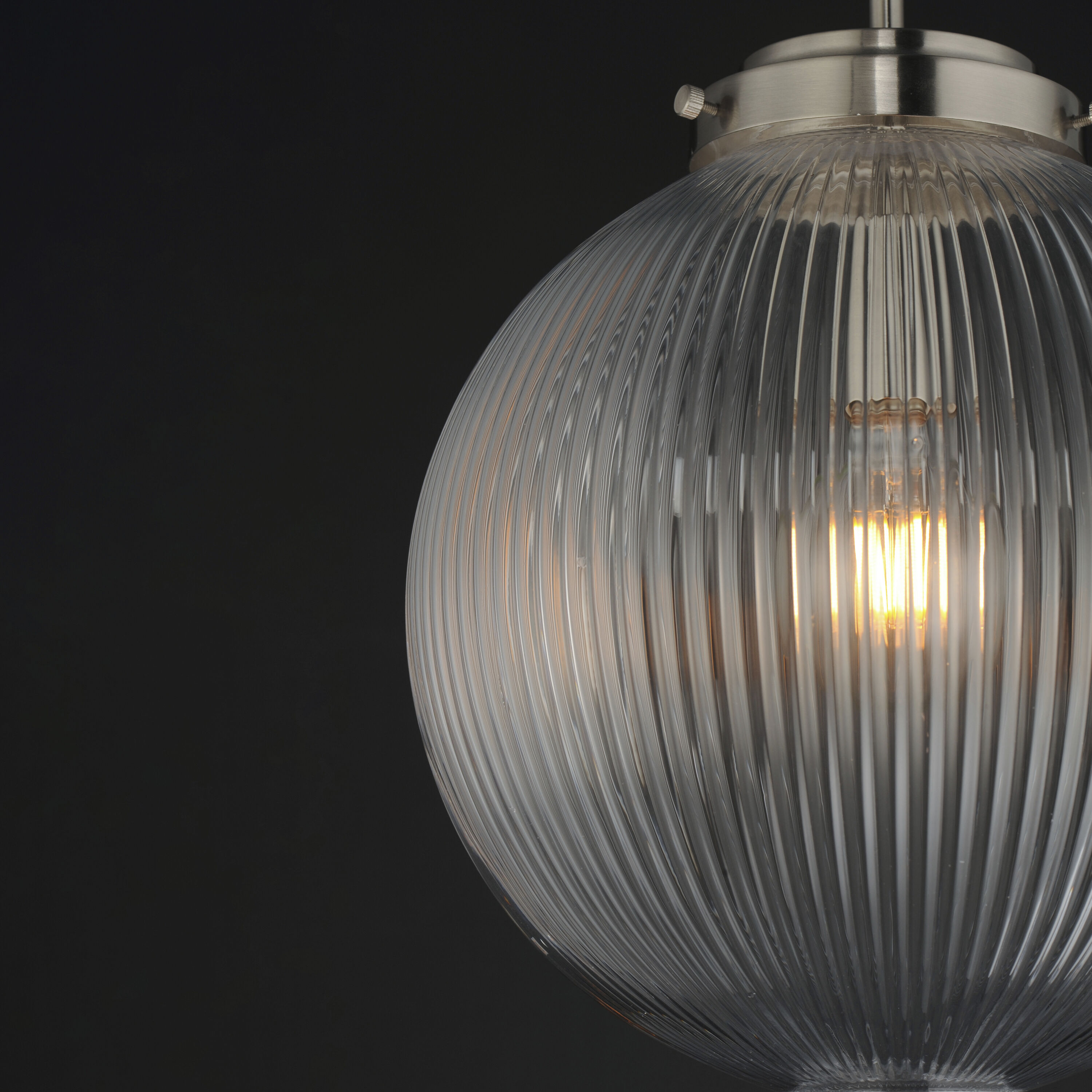 Kasbah 1 Light 11.75 inch Satin Nickel Single Pendant Ceiling Light