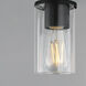 Lateral 1 Light 4.75 inch Black Single Pendant Ceiling Light in Clear