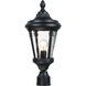 Sentry 1 Light 21 inch Black Outdoor Pole/Post Mount
