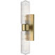 Kasbah 2 Light 5 inch Satin Brass Wall Sconce Wall Light