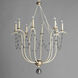 Formosa 8 Light 32 inch Ecru and Venetian Gold Chandelier Ceiling Light