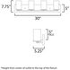Lateral 4 Light 30 inch Satin Nickel Bath Vanity Wall Light in Clear