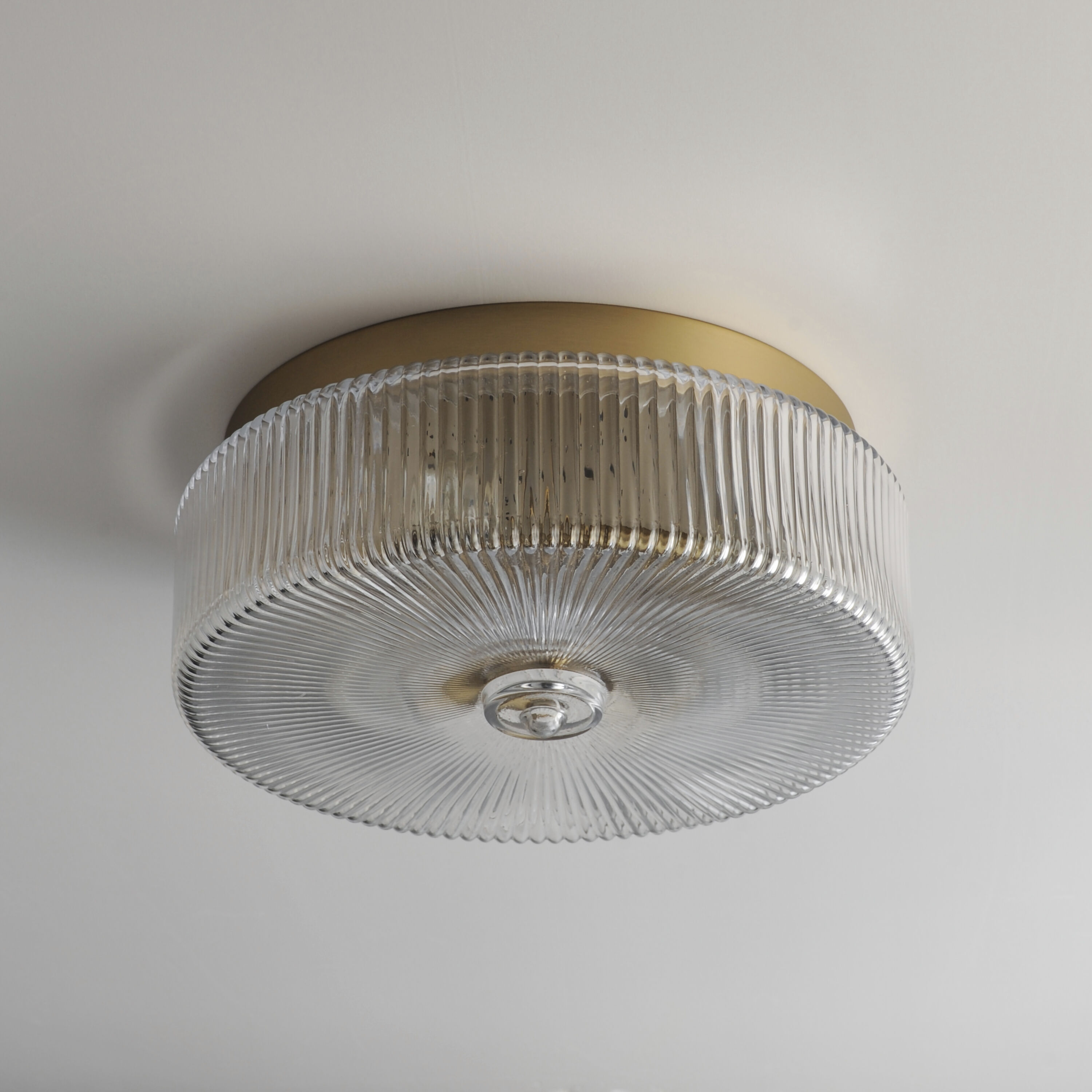 Kasbah 4 Light 15.75 inch Satin Brass Flush Mount Ceiling Light
