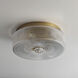 Kasbah 4 Light 15.75 inch Satin Brass Flush Mount Ceiling Light