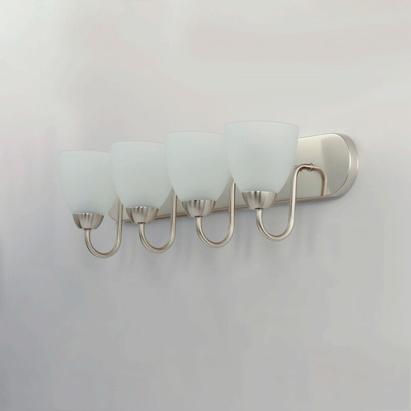 Axis 4 Light 30 inch Satin Nickel Bath Vanity Wall Light