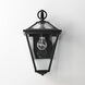 Prism 1 Light 16 inch Black Outdoor Wall Mount