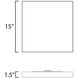Trim LED 15 inch White Flush Mount Ceiling Light