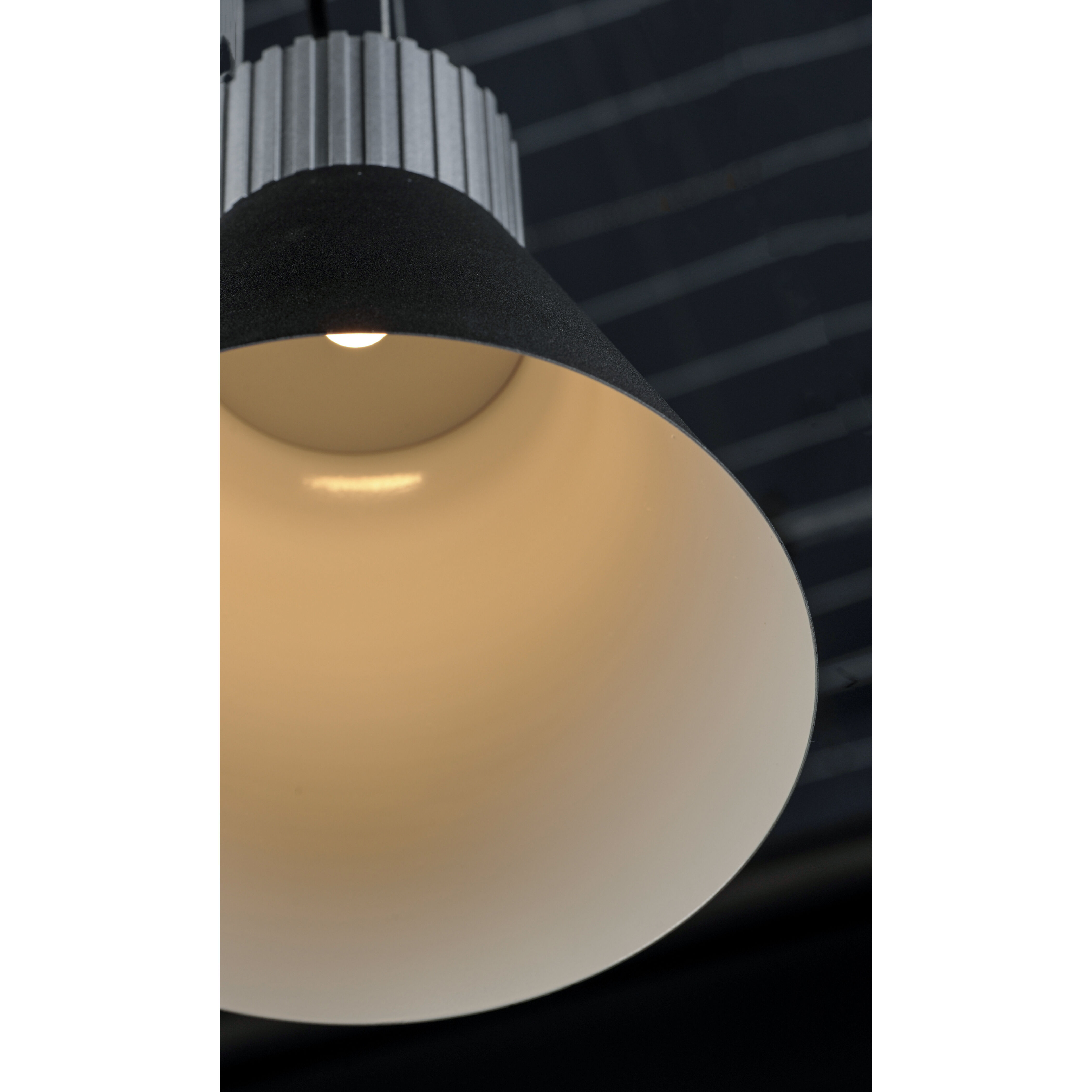 Storehouse LED 9 inch Satin Aluminum/Black Single Pendant Ceiling Light