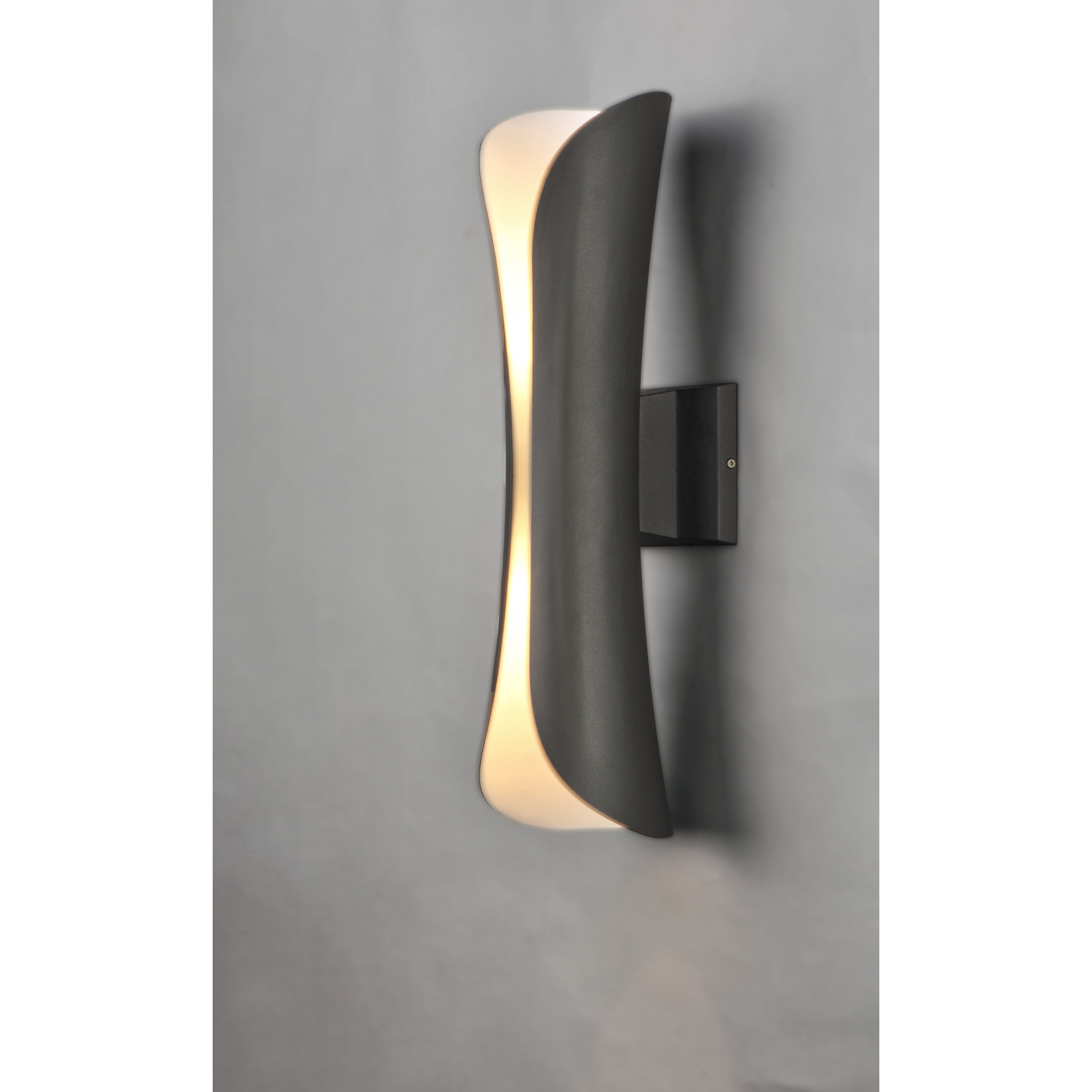 Scroll LED 21 inch Architectural Bronze Outdoor Wall Sconce