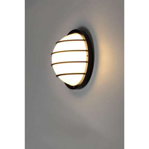 Bulwark LED 10 inch Black Outdoor Wall Mount