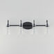 Ava 4 Light 30.7 inch Black Bath Vanity Wall Light