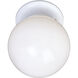 Essentials - 588x 1 Light 6 inch White Flush Mount Ceiling Light