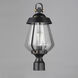 Mariner 1 Light 19.75 inch Black and Antique Brass Outdoor Pole/Post Mount, Pier/Post Mount