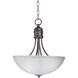 Logan 3 Light 15.5 inch Oil Rubbed Bronze Invert Bowl Pendant Ceiling Light