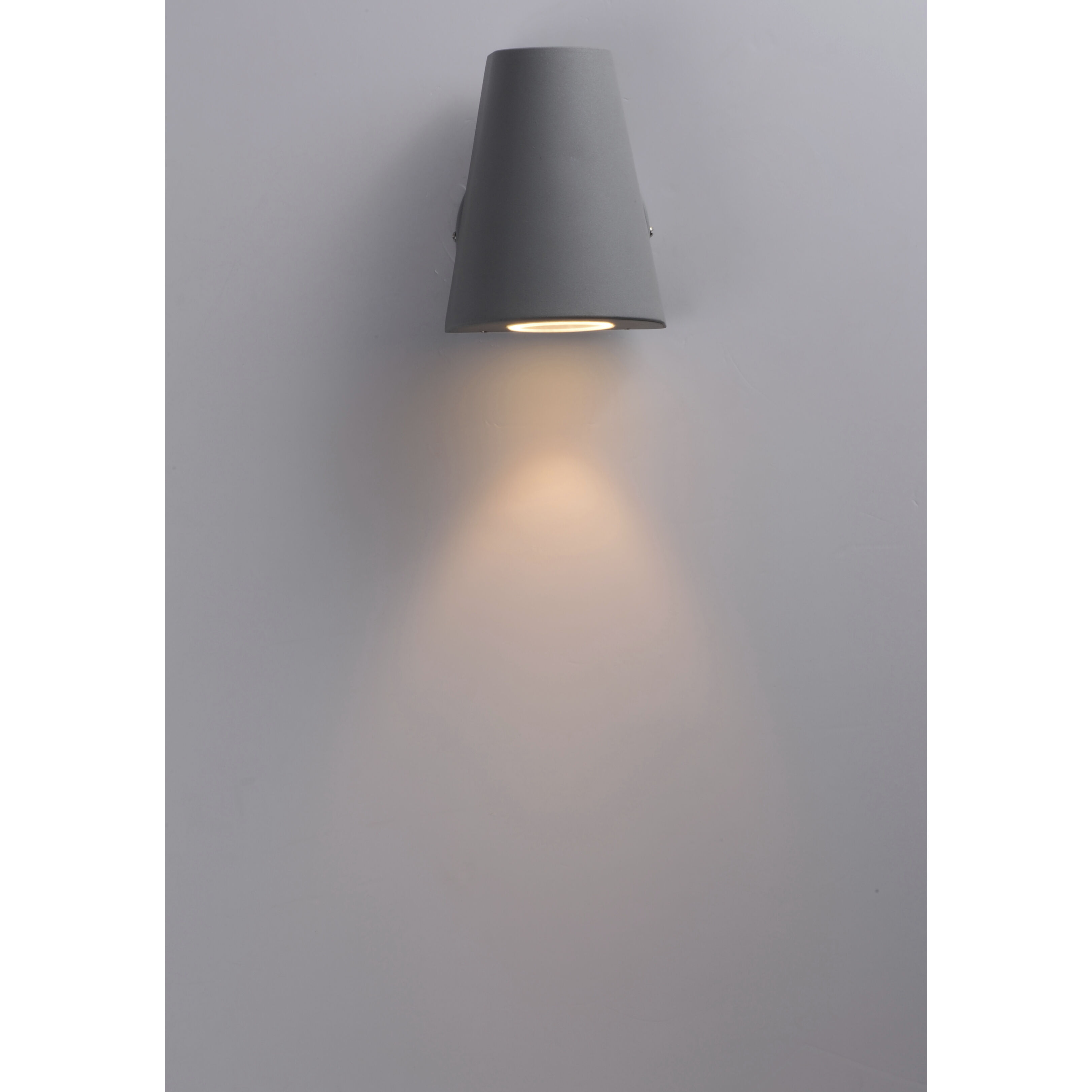 Mini LED 6 inch Silver Outdoor Wall Mount