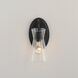 Ava 1 Light 5 inch Black Bath Vanity Wall Light
