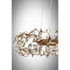 Crystal Garden 6 Light 18.25 inch Gold Leaf Multi-Light Pendant Ceiling Light