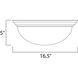Essentials - 585x 3 Light 16.5 inch Satin Nickel Flush Mount Ceiling Light in Frosted
