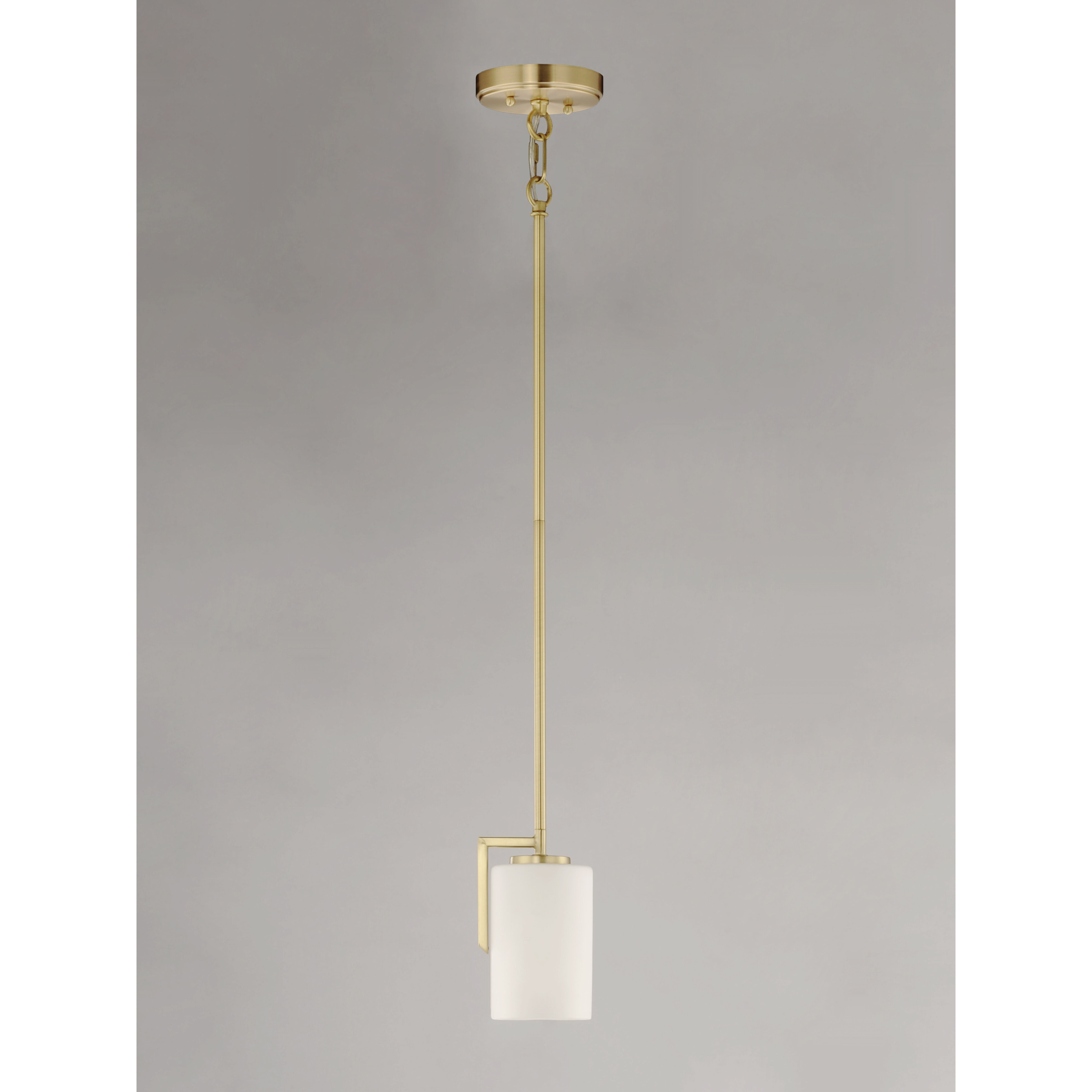 Dart 1 Light 4 inch Satin Brass Mini Pendant Ceiling Light