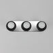 Hollywood 3 Light 20 inch Black and Polished Chrome Bath Vanity Wall Light