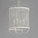 Cestino 4 Light 19 inch Weathered White Single Pendant Ceiling Light