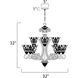Symphony 9 Light 32 inch Oil Rubbed Bronze Multi-Tier Chandelier Ceiling Light