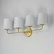 Bristol 4 Light 28.5 inch Satin Brass Bath Vanity Wall Light