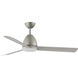 Seaborne 52 inch Satin Nickel Outdoor Ceiling Fan