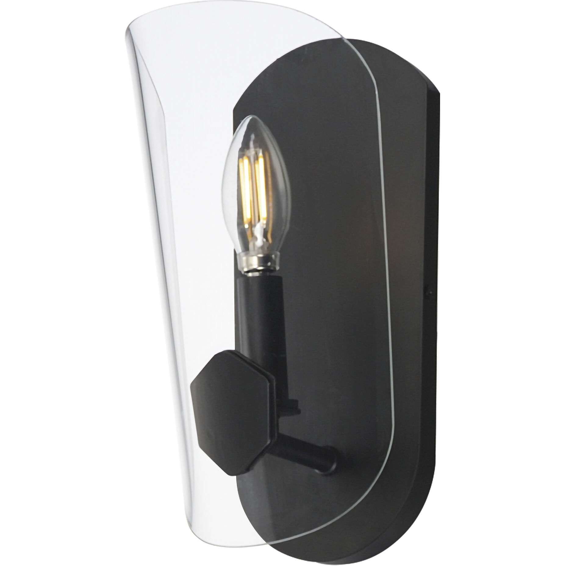 Armory 1 Light 5.75 inch Black Wall Sconce Wall Light