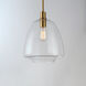 Babylon 1 Light 12 inch Satin Brass Single Pendant Ceiling Light