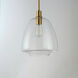 Babylon 1 Light 12 inch Satin Brass Single Pendant Ceiling Light