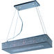 Glimmer 10 Light 35 inch Plated Silver Linear Pendant Ceiling Light