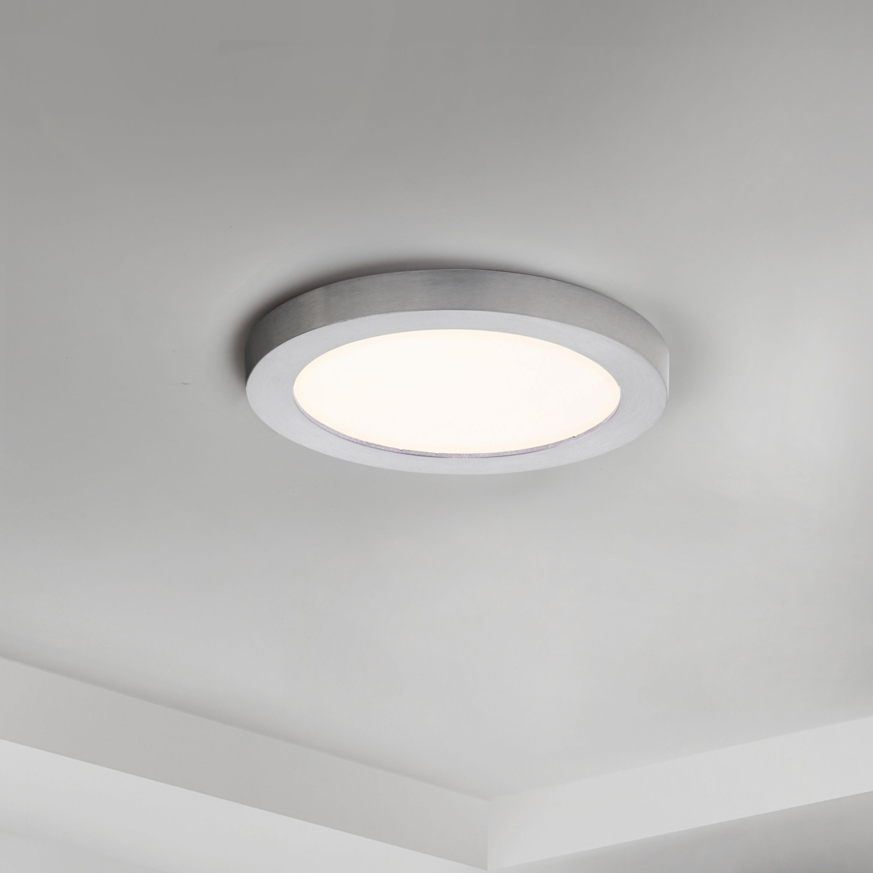 Chip LED 5.25 inch Satin Nickel Flush Mount Ceiling Light