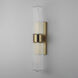 Kasbah 2 Light 5 inch Satin Brass Wall Sconce Wall Light