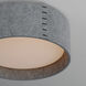 Prime LED 16 inch Flush Mount Ceiling Light in Gray Felt